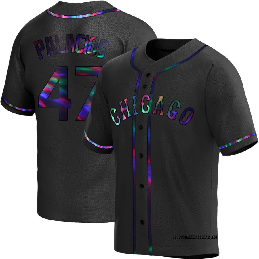 Joshua Palacios Youth Chicago White Sox Black Holographic Replica Alternate Jersey