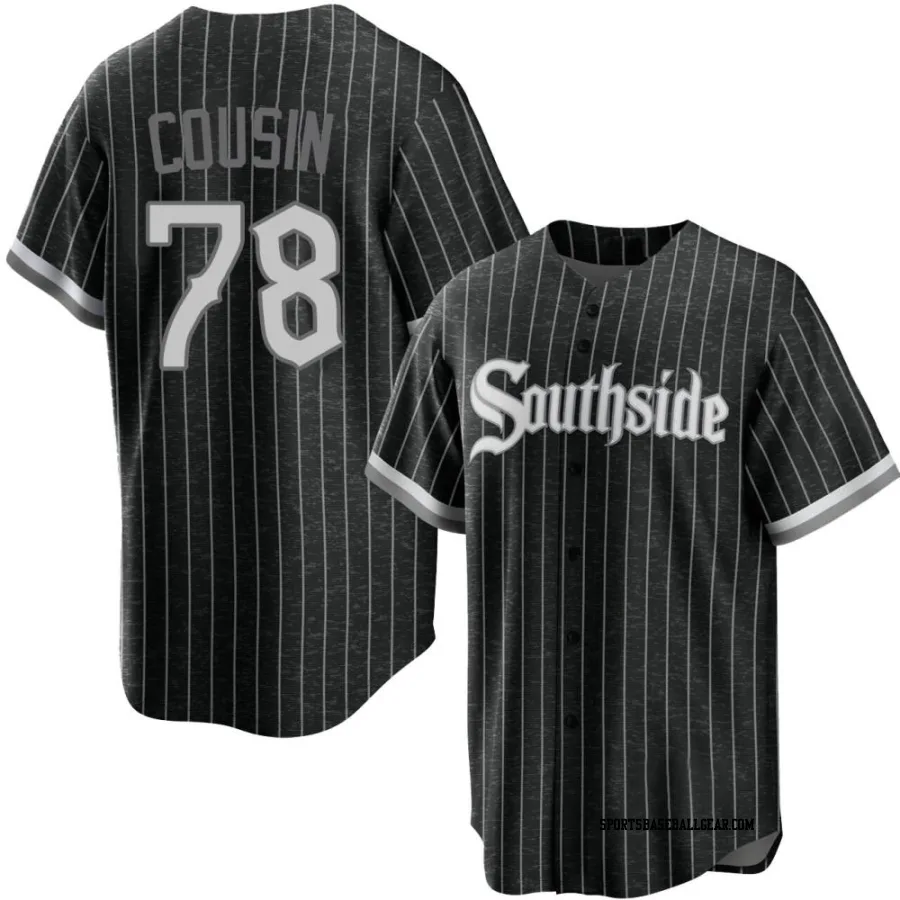 Josimar Cousin Men's Chicago White Sox Black Replica 2021 City Connect Jersey