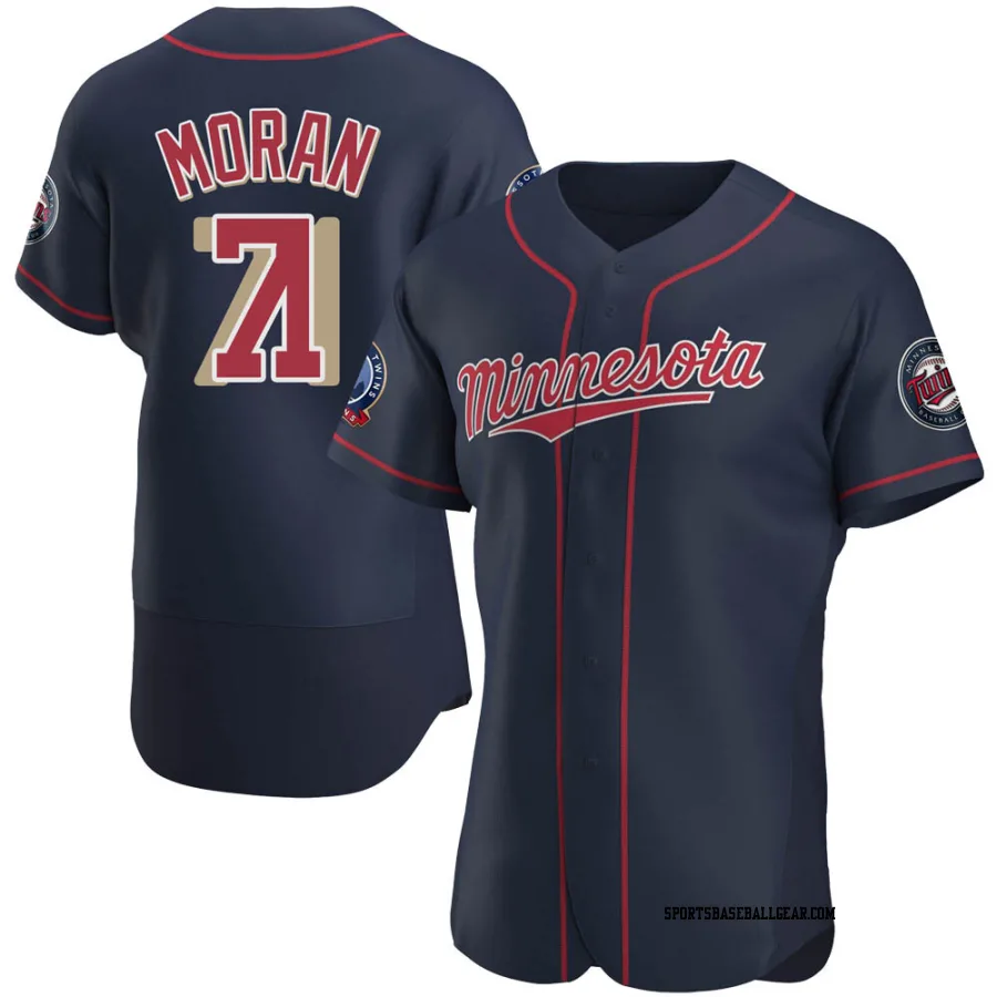 Jovani Moran Men's Minnesota Twins Navy Authentic Alternate 60th Season Jersey