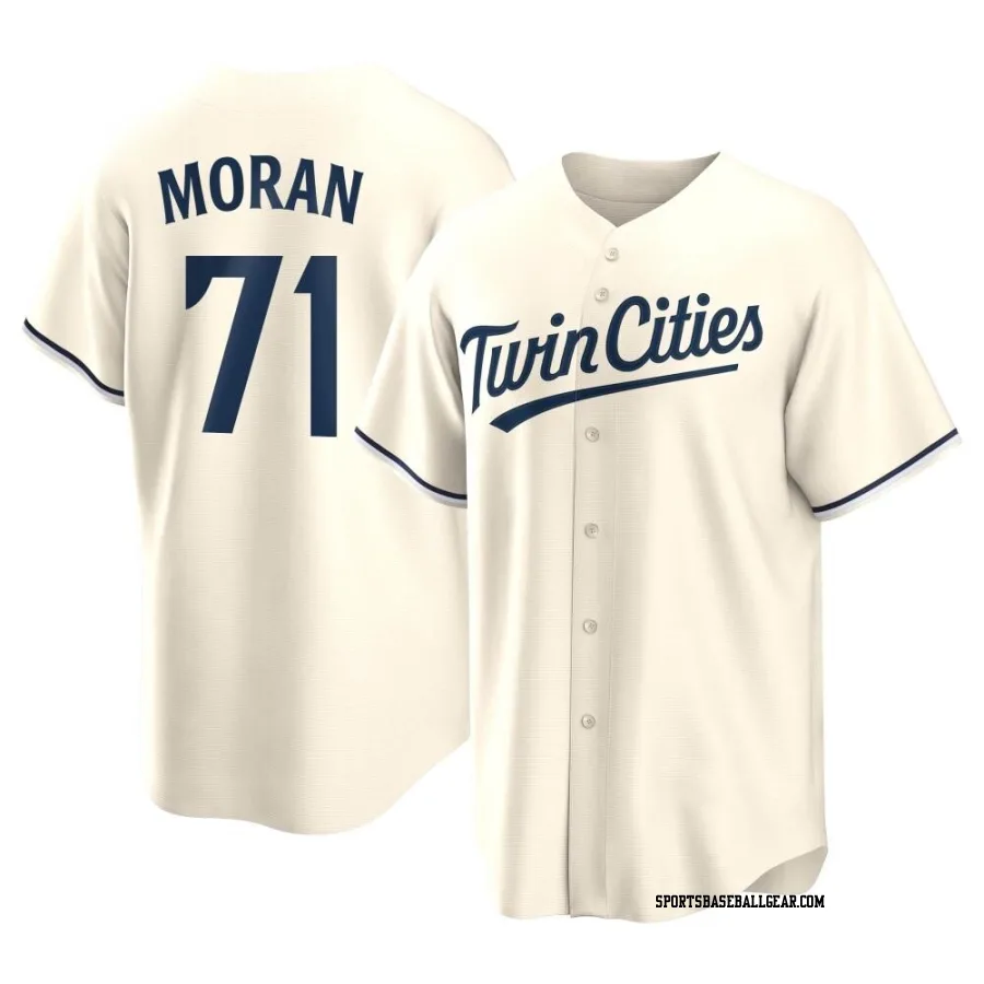 Jovani Moran Youth Minnesota Twins Cream Replica Alternate Jersey