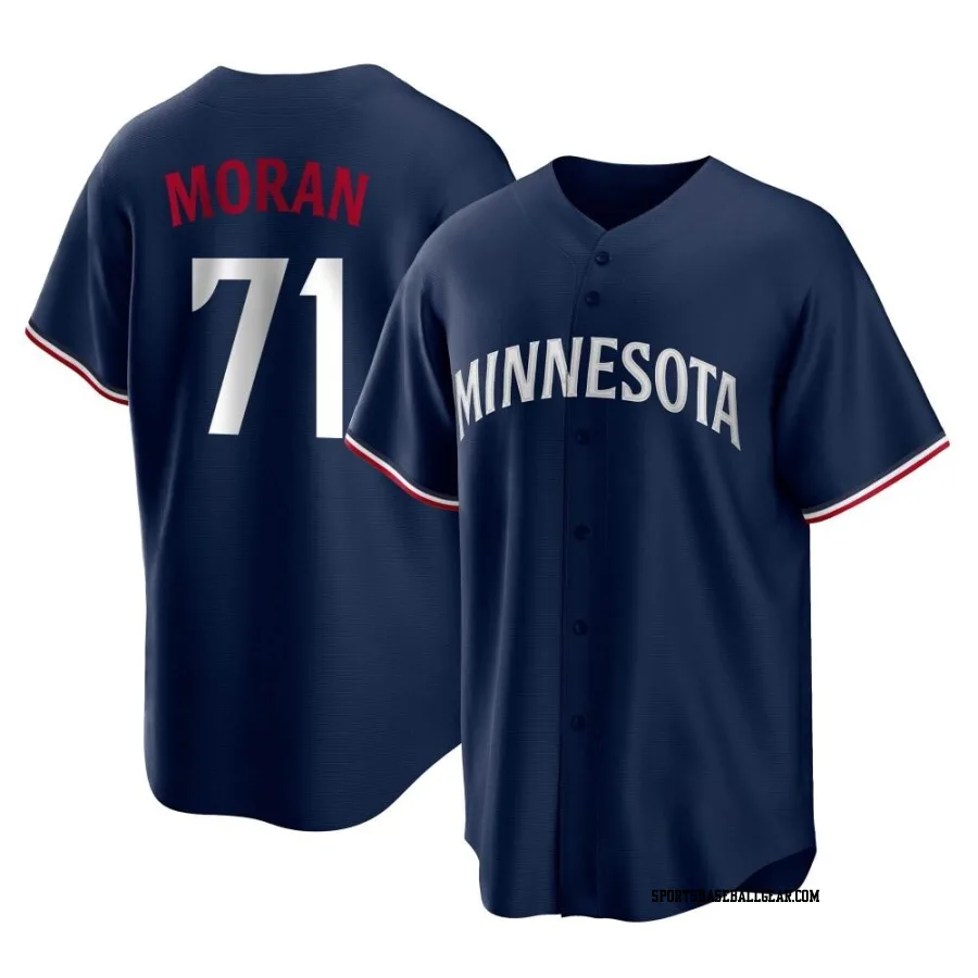 Jovani Moran Youth Minnesota Twins Navy Replica Alternate Jersey