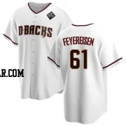 J.P. Feyereisen Men's Arizona Diamondbacks White Replica Home 2023 World Series Jersey