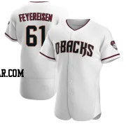 J.P. Feyereisen Men's Arizona Diamondbacks White/Crimson Authentic Home Jersey