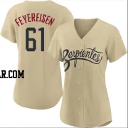 J.P. Feyereisen Women's Arizona Diamondbacks Gold Authentic 2021 City Connect Cool Base Jersey