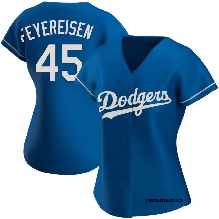 J.P. Feyereisen Women's Los Angeles Dodgers Royal Authentic Alternate Jersey