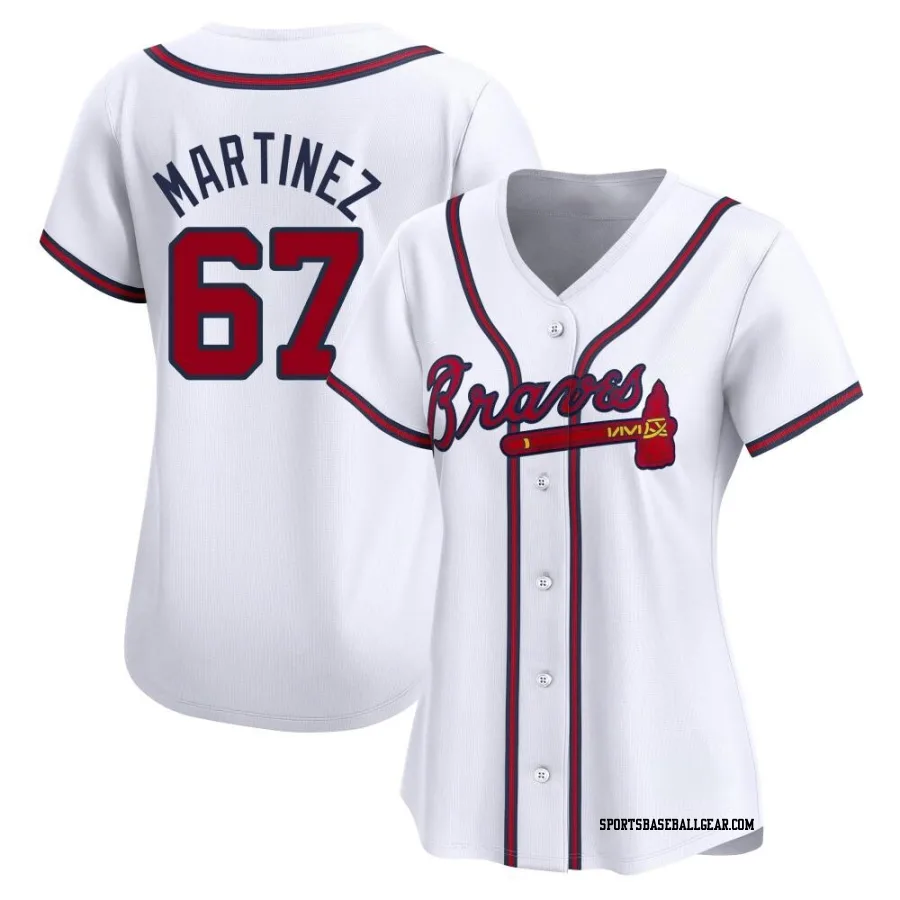 J.P. Martinez Women's Atlanta Braves White Limited Home Jersey