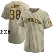 JP Sears Men's San Diego Padres Tan/Brown Authentic Alternate Jersey