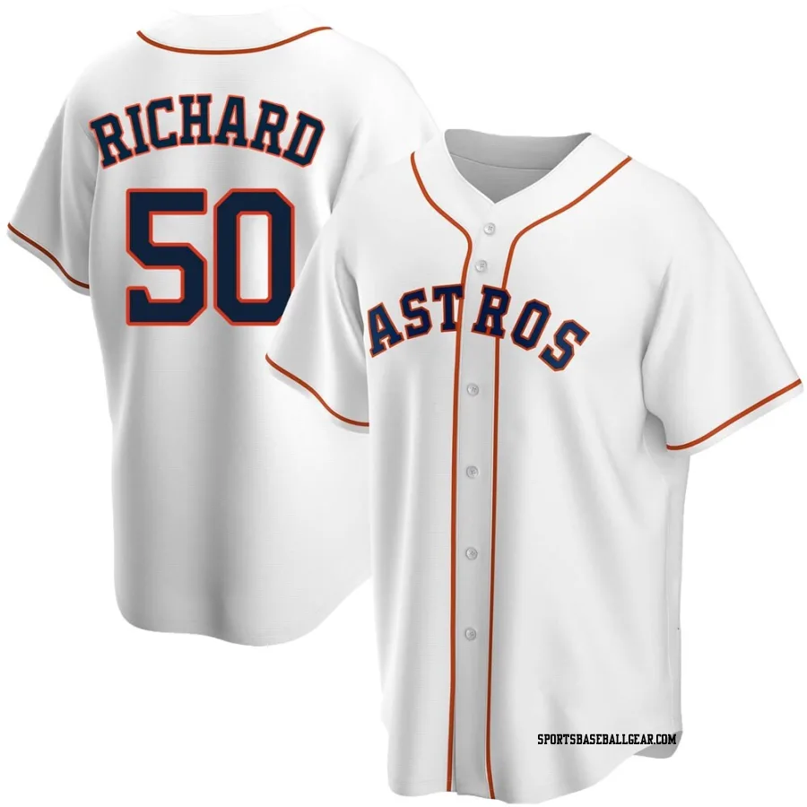 J.R. Richard Men's Houston Astros White Replica Home Jersey