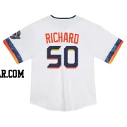 J.R. Richard Toddler Houston Astros White Limited 2025 City Connect Jersey