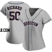 J.R. Richard Women's Houston Astros Gray Replica Road 2020 Jersey