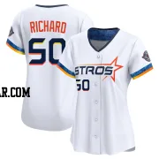 J.R. Richard Women's Houston Astros White Limited 2025 City Connect Jersey