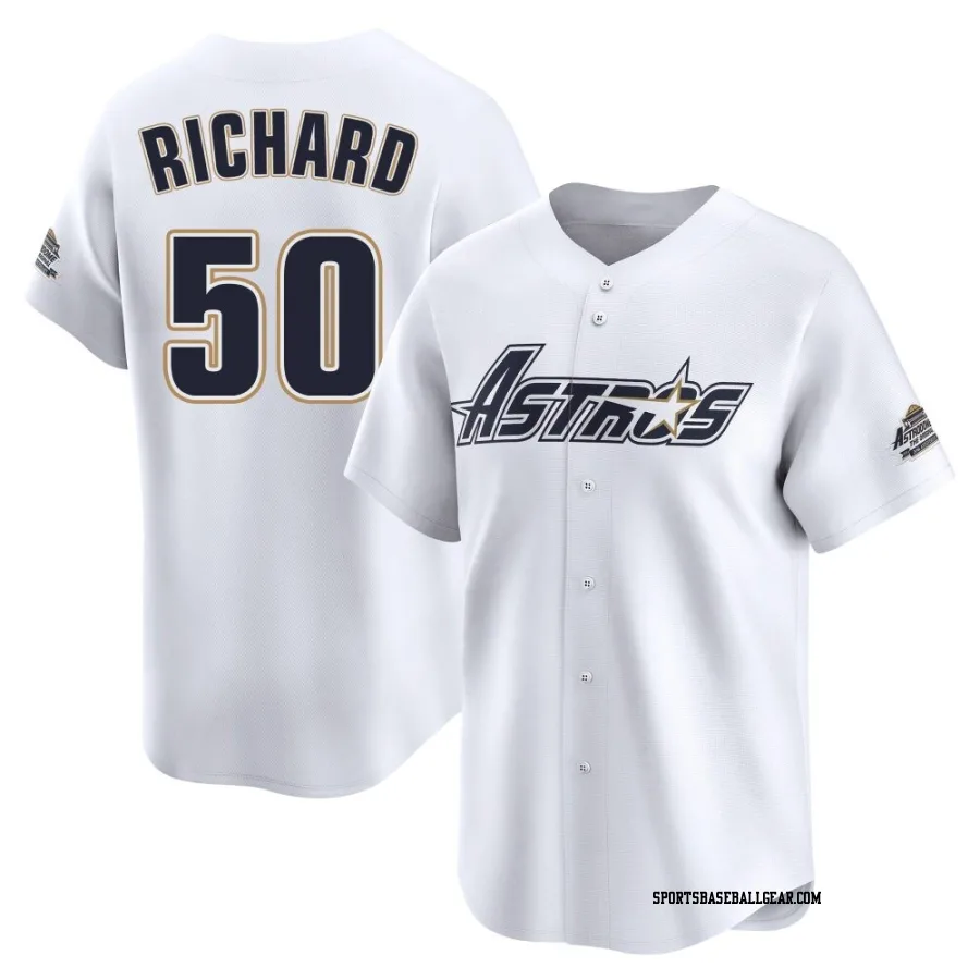 J.R. Richard Youth Houston Astros White Limited Throwback Cooperstown Collection Jersey