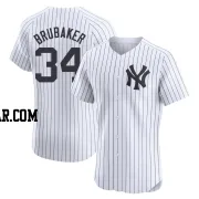JT Brubaker Men's New York Yankees White Elite Home Jersey