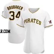 JT Brubaker Men's Pittsburgh Pirates White Authentic Home Jersey
