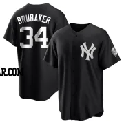 JT Brubaker Youth New York Yankees Black/White Replica Jersey