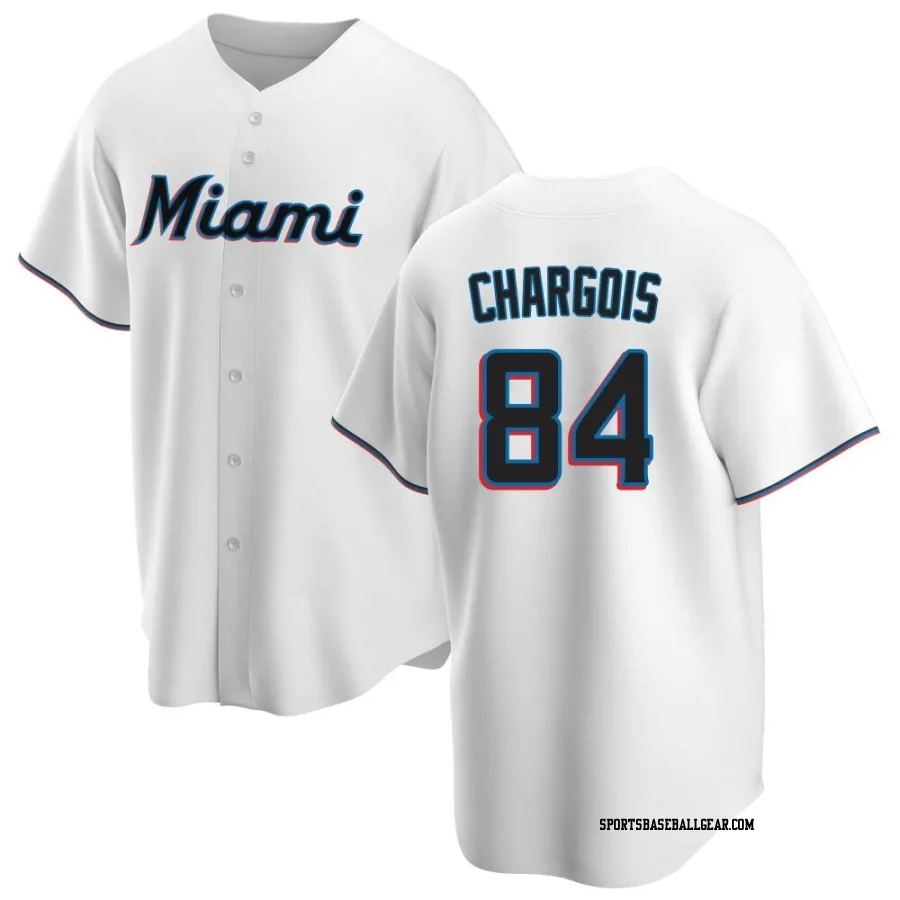 JT Chargois Youth Miami Marlins White Replica Home Jersey