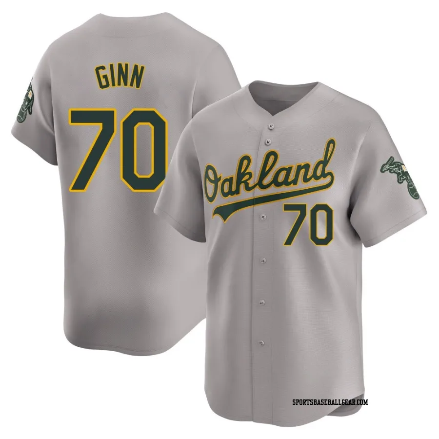 J.T. Ginn Youth Oakland Athletics Gray Limited Away Jersey