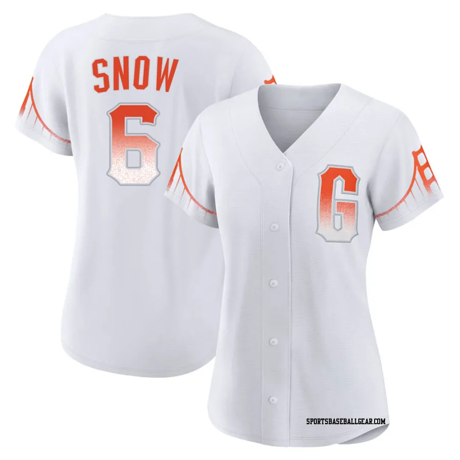 J.t. Snow Women's San Francisco Giants White Replica 2021 City Connect Jersey