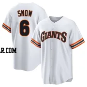 J.t. Snow Youth San Francisco Giants White Limited Throwback Cooperstown Collection Jersey