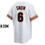 J.t. Snow Youth San Francisco Giants White Limited Throwback Cooperstown Collection Jersey