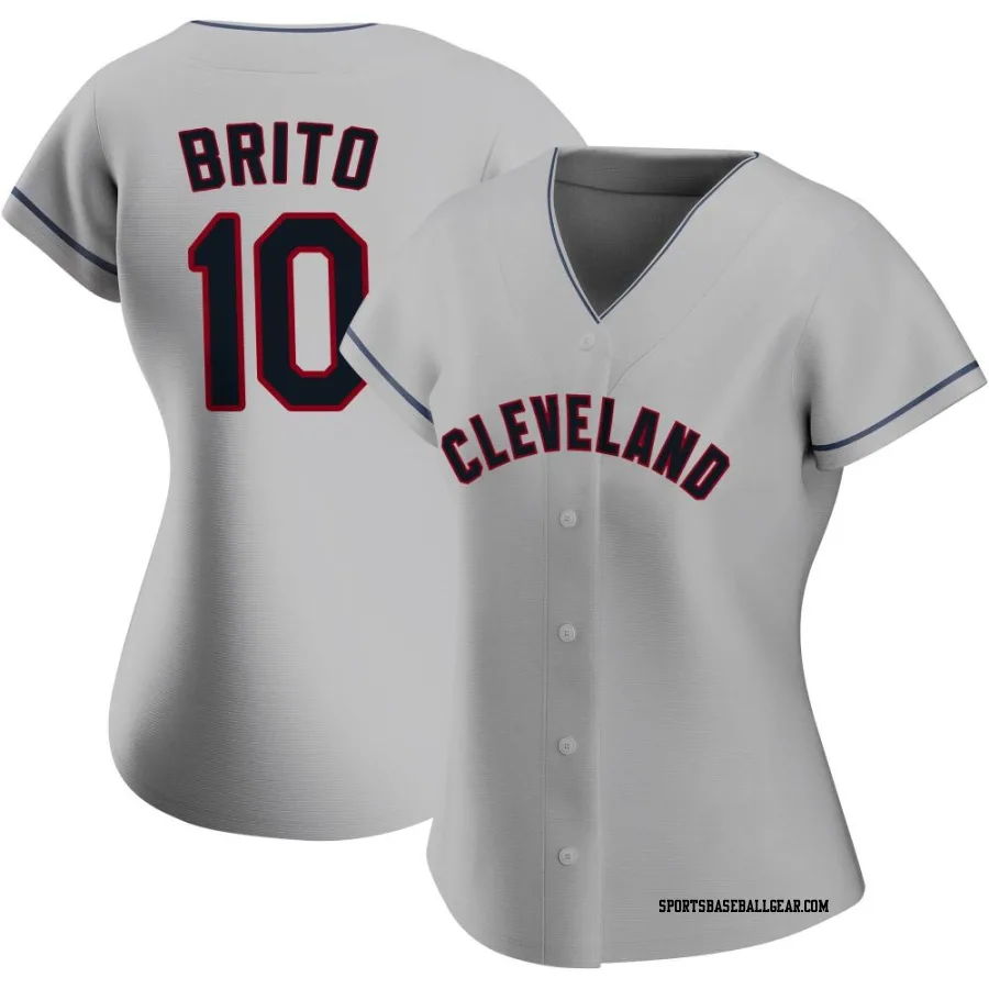 Juan Brito Women's Cleveland Guardians Gray Authentic Road Jersey
