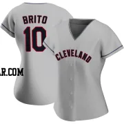 Juan Brito Women's Cleveland Guardians Gray Replica Road Jersey