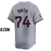 Juan Brito Youth Cleveland Guardians Gray Limited Road Jersey