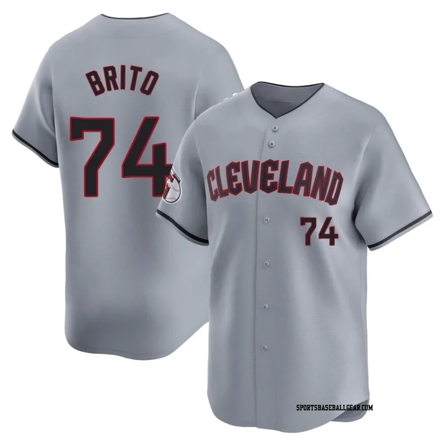 Juan Brito Youth Cleveland Guardians Gray Limited Road Jersey