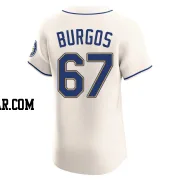 Juan Burgos Men's Seattle Mariners Cream Elite Alternate Jersey