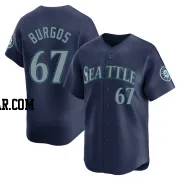 Juan Burgos Men's Seattle Mariners Navy Limited Road Jersey