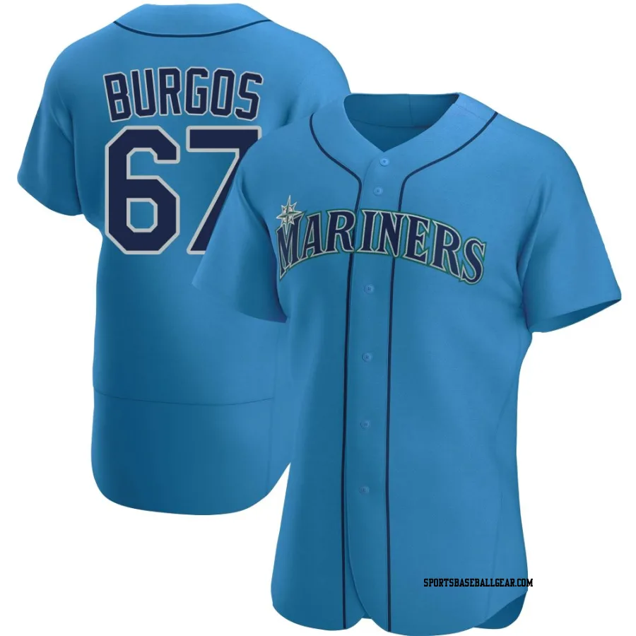 Juan Burgos Men's Seattle Mariners Royal Authentic Alternate Jersey