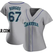 Juan Burgos Women's Seattle Mariners Gray Replica Road Jersey
