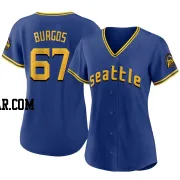 Juan Burgos Women's Seattle Mariners Royal Replica 2023 City Connect Jersey