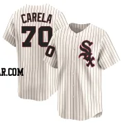 Juan Carela Men's Chicago White Sox Cream Limited Throwback Cooperstown Jersey