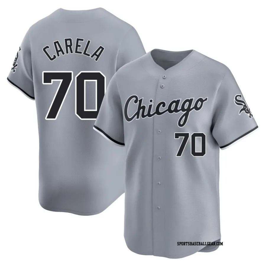 Juan Carela Men's Chicago White Sox Gray Limited Road Jersey