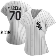 Juan Carela Women's Chicago White Sox White Authentic Home Jersey