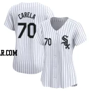 Juan Carela Women's Chicago White Sox White Limited Home Jersey