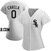 Juan Carela Women's Chicago White Sox White Replica Home Jersey