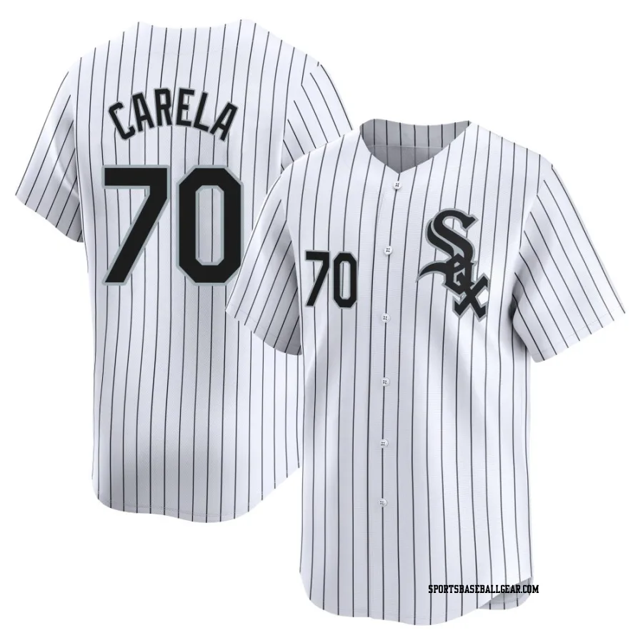 Juan Carela Youth Chicago White Sox White Limited Home Jersey