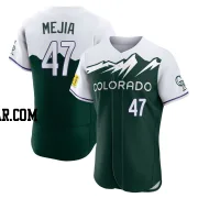 Juan Mejia Men's Colorado Rockies Green Authentic 2022 City Connect Jersey