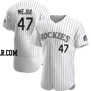 Juan Mejia Men's Colorado Rockies White Authentic Home Jersey