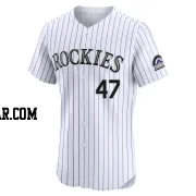 Juan Mejia Men's Colorado Rockies White Elite Home Jersey