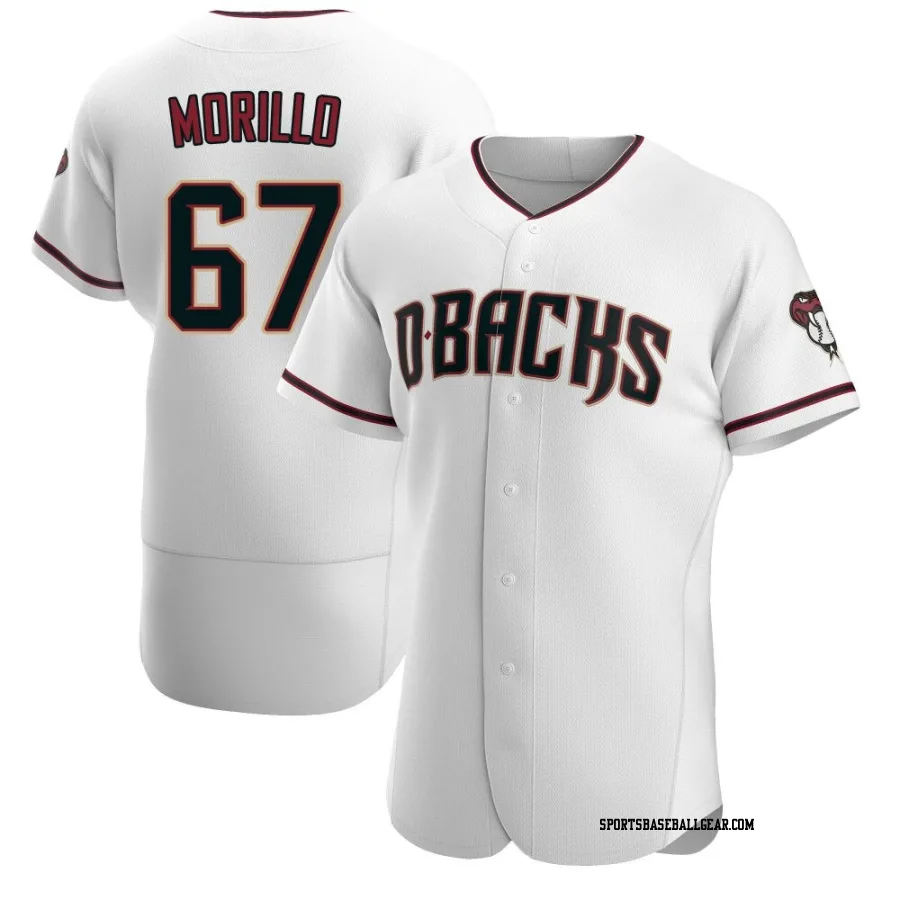 Juan Morillo Men's Arizona Diamondbacks White/Crimson Authentic Home Jersey