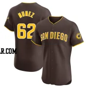 Juan Nunez Men's San Diego Padres Brown Elite Road Vapor Premier Jersey