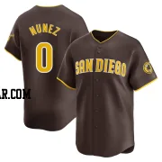 Juan Nunez Men's San Diego Padres Brown Limited Away Jersey