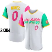 Juan Nunez Men's San Diego Padres White Authentic 2022 City Connect Jersey