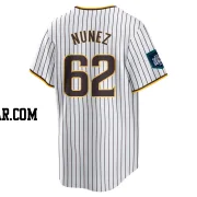 Juan Nunez Men's San Diego Padres White Replica 2024 World Tour Seoul Series Home Jersey