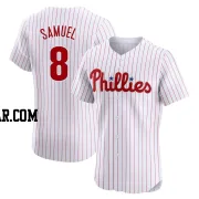 Juan Samuel Men's Philadelphia Phillies White Elite Home Jersey