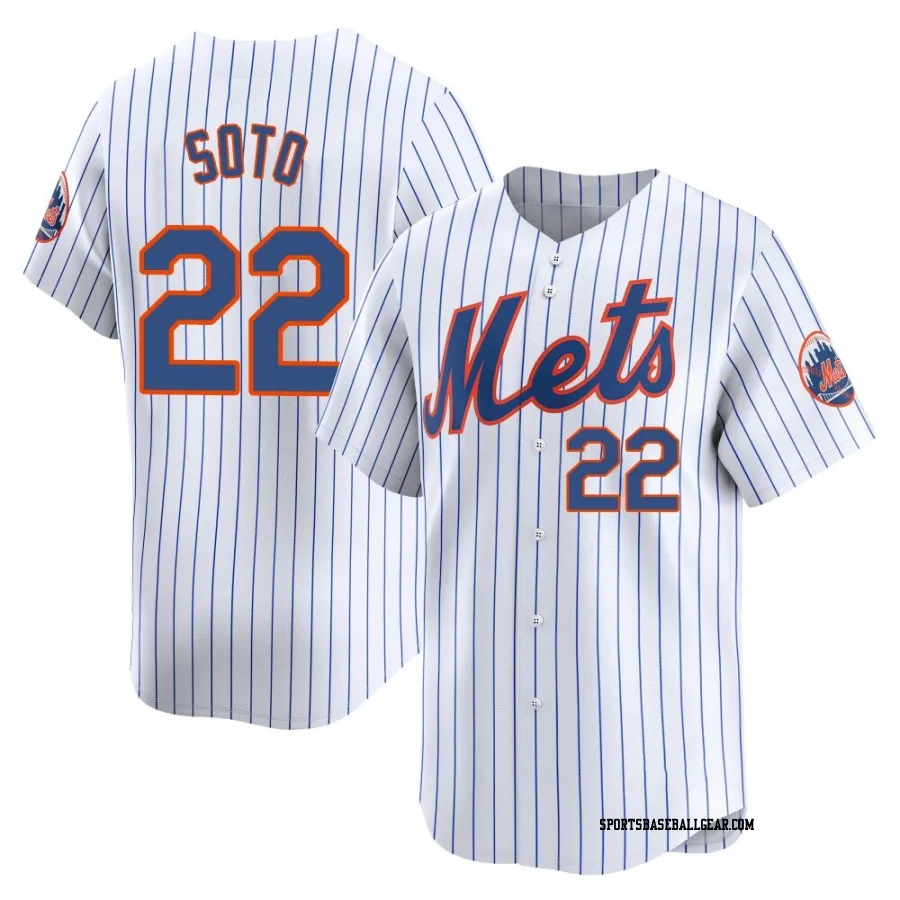 Juan Soto Men's New York Mets White Limited Home Jersey