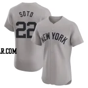 Juan Soto Men's New York Yankees Gray Elite Road Jersey